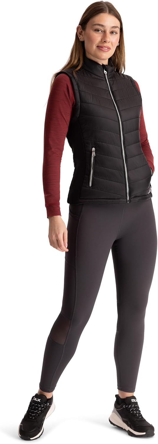 Trespass Damen Elanora-Female Padded Gilet Weste XXL Schwarz, XXL Schwarz