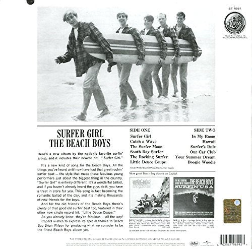 Surfer Girl, Vinyl