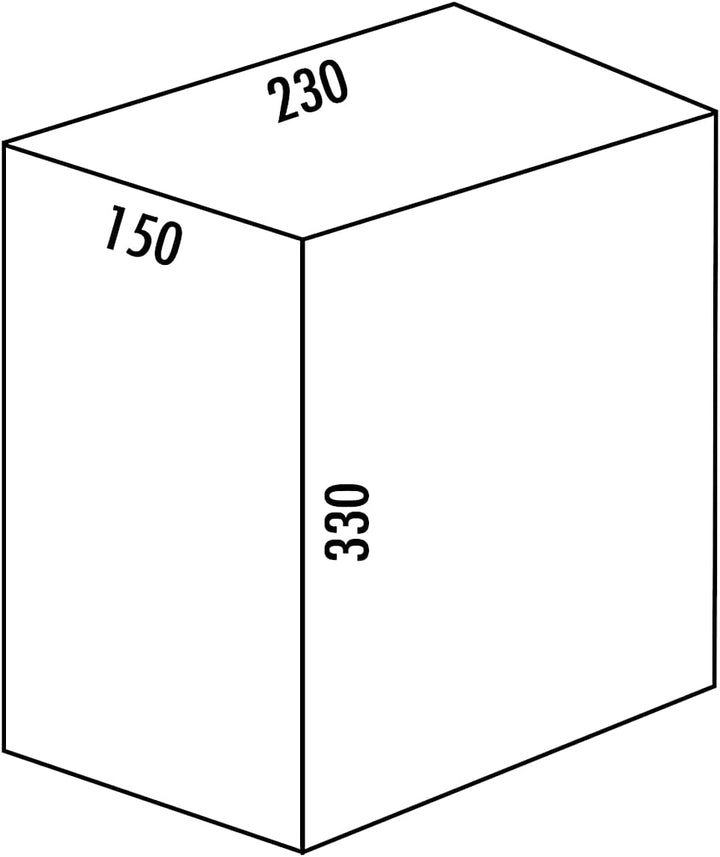Ersatzeimer 7,5 Liter anthrazit für COX BASE System/Eimer/Abfalleimer/Mülleimer/Zubehör