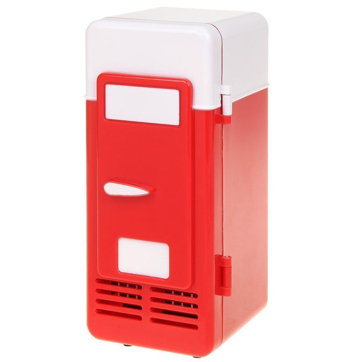 ThreeH Mini-USB-Kühlschrank, Getränkedosen, Kühler/Wärmer für Laptop, PC, Computer, Rot, H-UF05Red,