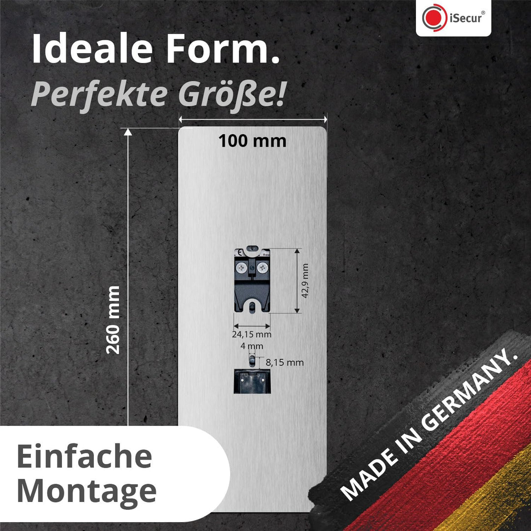 iSecur Edelstahl Blende personalisiert Premium - Passend für Blink Videotürklingel - Edle Türstation