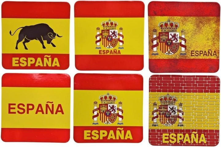 Set mit Flachmann und Flaschenöffner mit spanischem Wappen (Flaschenöffner und Flaschenöffner) Flach