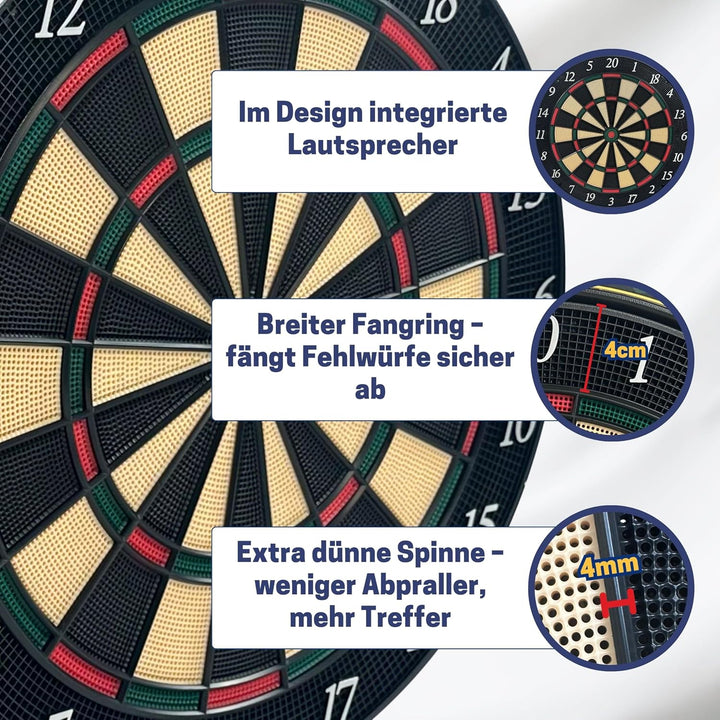Best Sporting Dartscheibe elektronisch Oxford Evolution I Dartscheibe elektronisch mit LED-Anzeigen