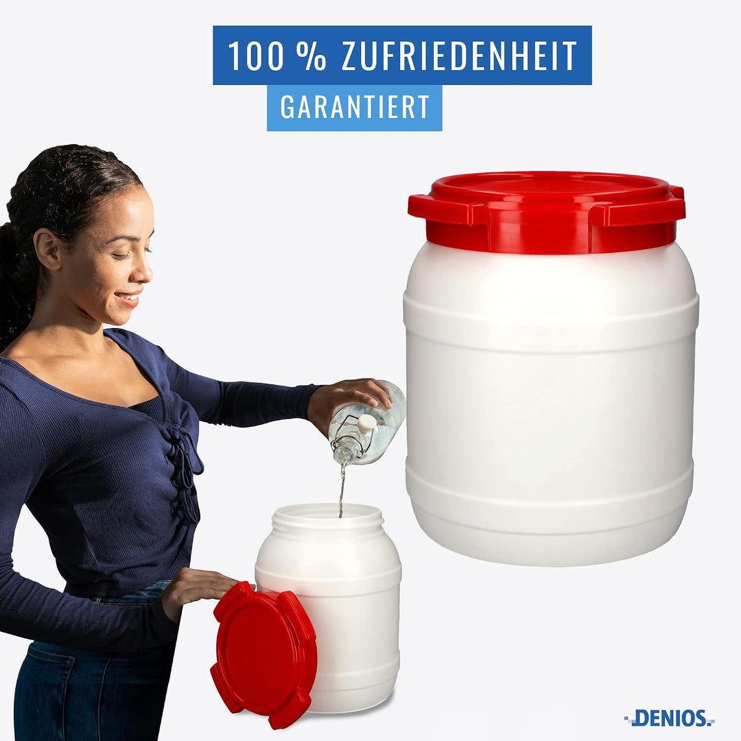 DENIOS® Weithalsfass, Maximal sichereres Weithalsfass, Fass, Fässer, Kunststofffass, Kunststofffässe