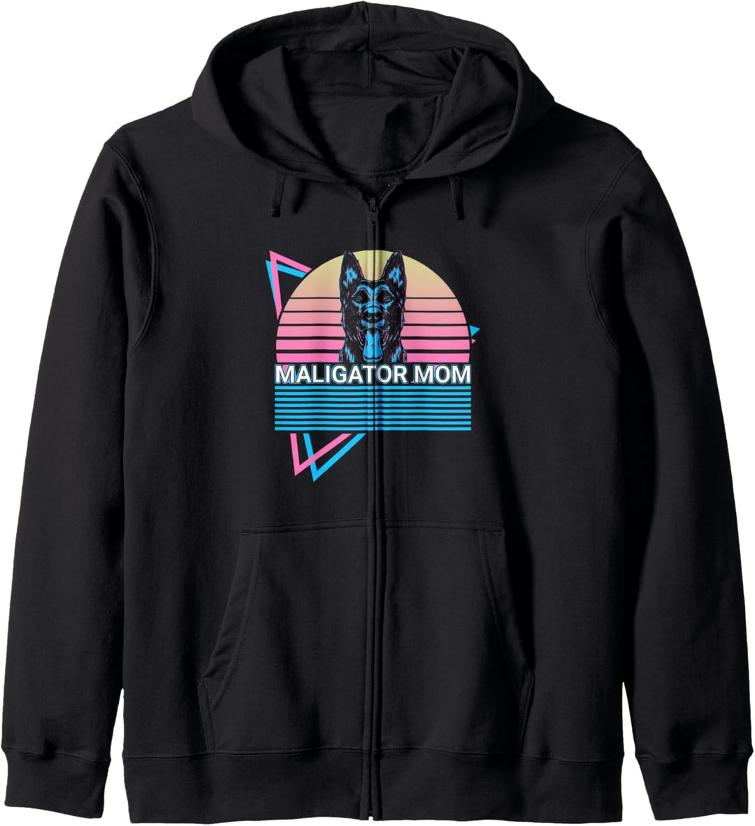 Belgische Malinois Retro Maligator Mom Kapuzenjacke