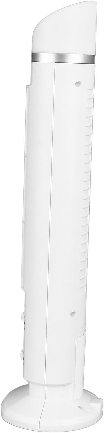 Turmventilator ohne Flügel, 90 Grad Oszillierend, Leise, Tragbarer USB-Tischventilator mit Licht Zuh