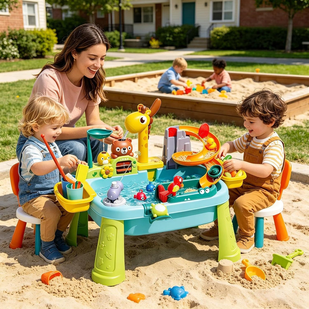 Wassertisch – 23,2 Zoll Grosser Kinder-Wasserspieltisch Für Kleinkinder Im Alter Von 1 Bis 5 Jahren