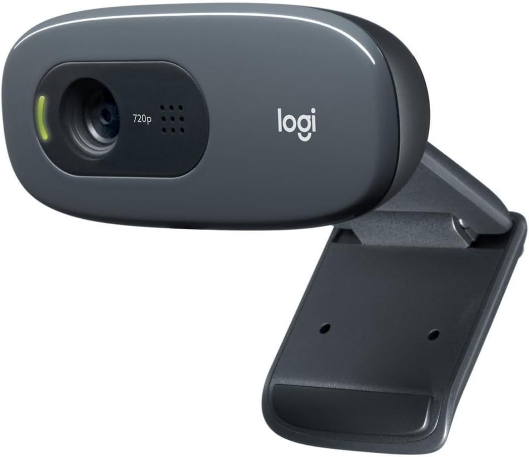 Logitech C270 USB2.0 1280 x 720 Pixel Webcam - Schwarz