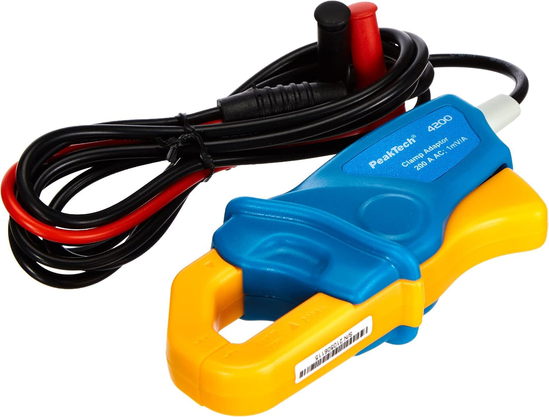 PeakTech P 4250 4250 - Stromzangen-Adapter für Multimeter bis zu 60 in AC/DC mit 4 mm Steckern - CAT