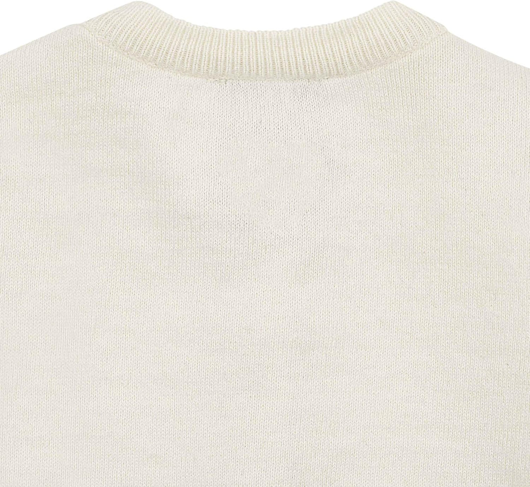 Steiff Baby-Mädchen Strickjacke Leichte Baumwolljacke 68 Cloud Dancer, 68 Cloud Dancer