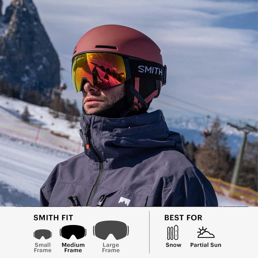 Smith Optics I/O MAG Ski- Snowboardbrille BLACK 22 - ChromaPOP Everyday Rose Gold Mirror NEU
