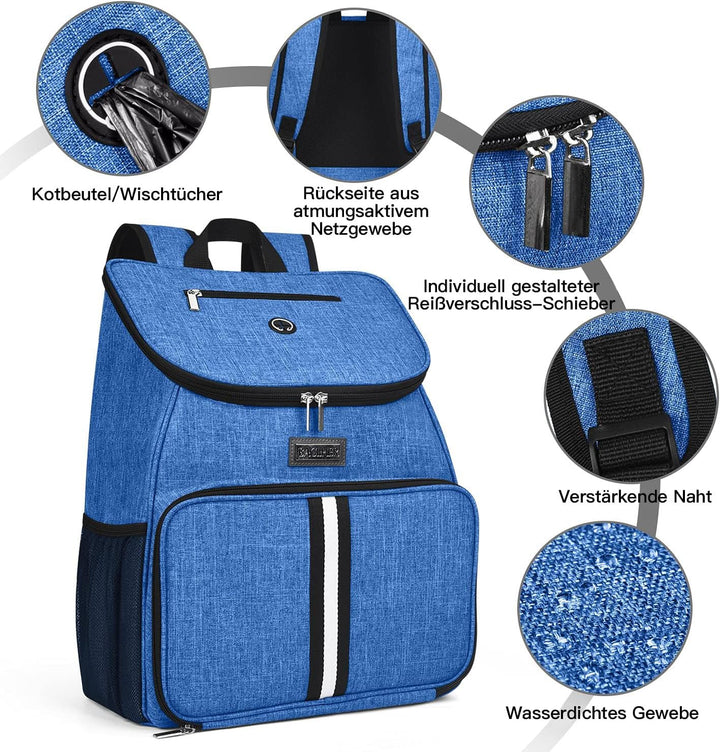 BAGLHER Hunde-Reisetasche, von Fluggesellschaften zugelassener Rucksack für Haustierbedarf, Hunderuc