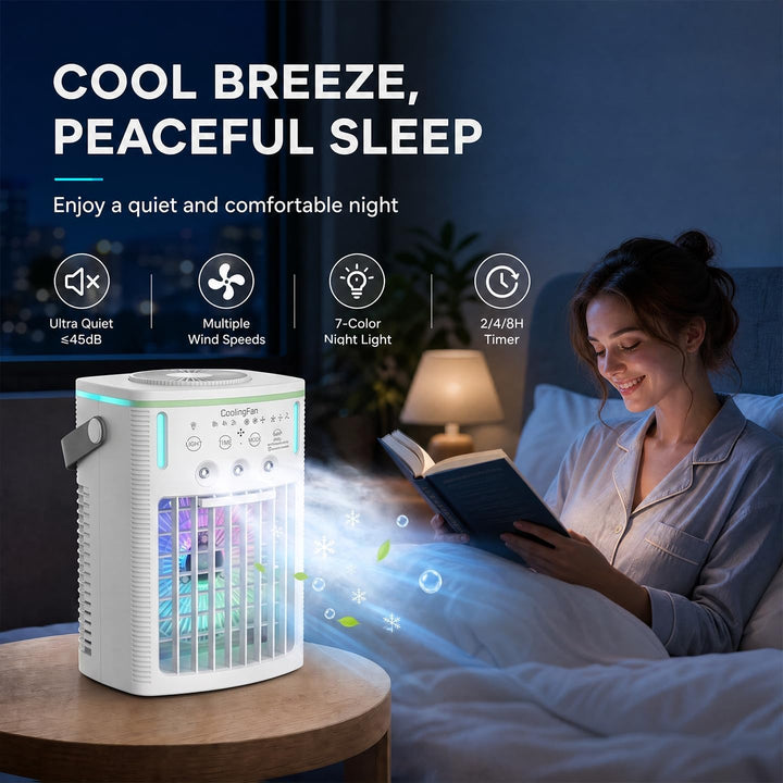 Klimaanlage Mobil,6 in 1 Mobiles Klimagerät,1000ml Mobile Klimaanlage mit Fernbedienung, 3 Geschwind