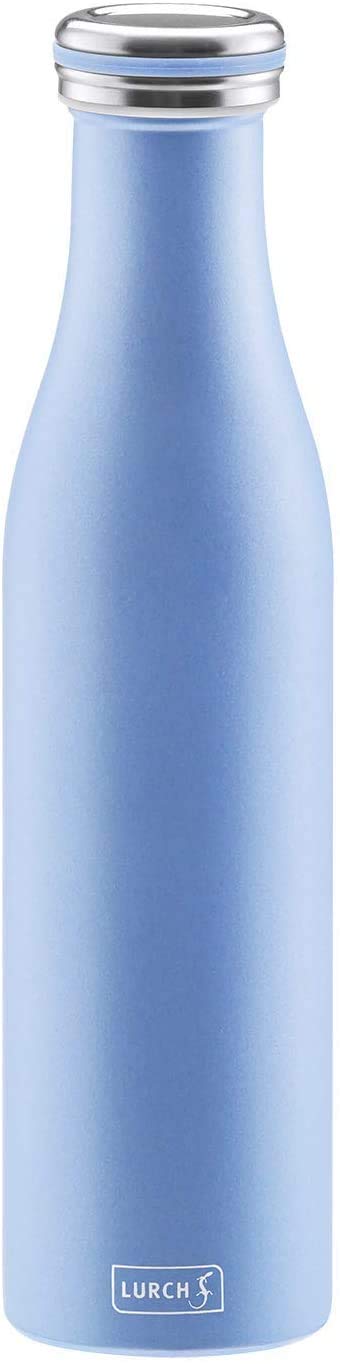 Lurch 240960 Thermo-Flasche für heisse und kalte Getränke aus Doppelwandigem Edelstahl, 0,75l, Pearl