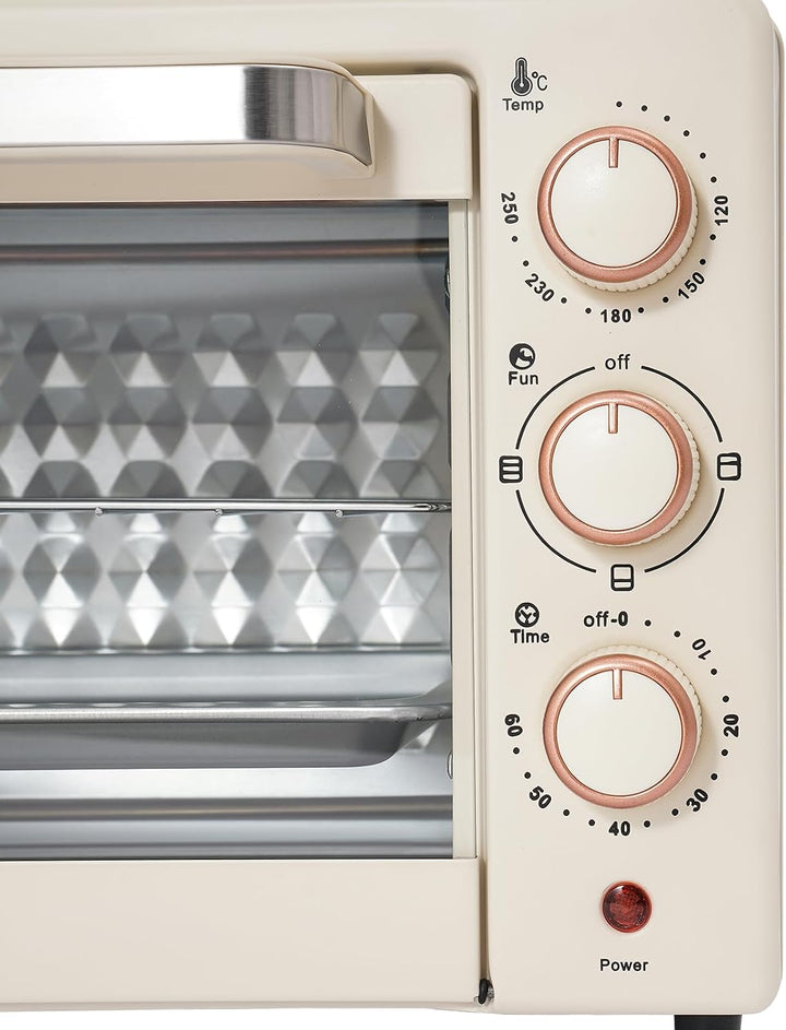 Elektrobackofen 22L mit Grillfunktion – 1000W Mini Backofen, inkl. Backblech &amp; Rost für Pizza, Brot
