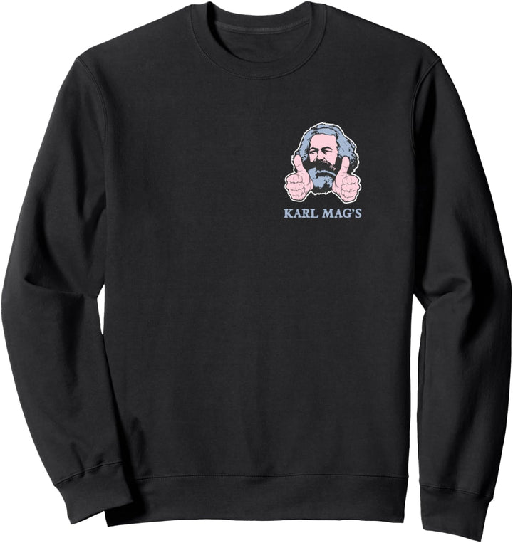 Karl Marx Mags Daumen hoch Geschenkidee für Philosophen Sweatshirt