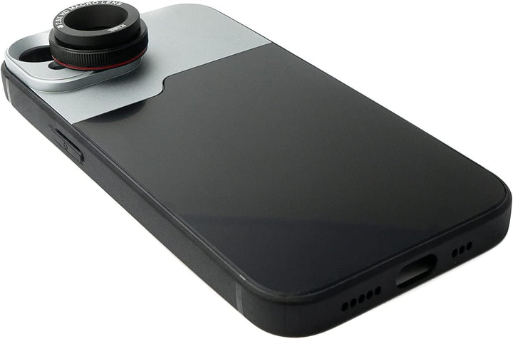 SYSTEM-S Makro Linse 2.8X HD Filter mit Hülle in Schwarz für iPhone 14 Plus