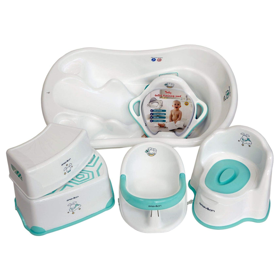 BABYLON Verschiedene Sets für Neugeborene mit Babybadewannen Baby: Badewanne mit 2 Badewannensitz +