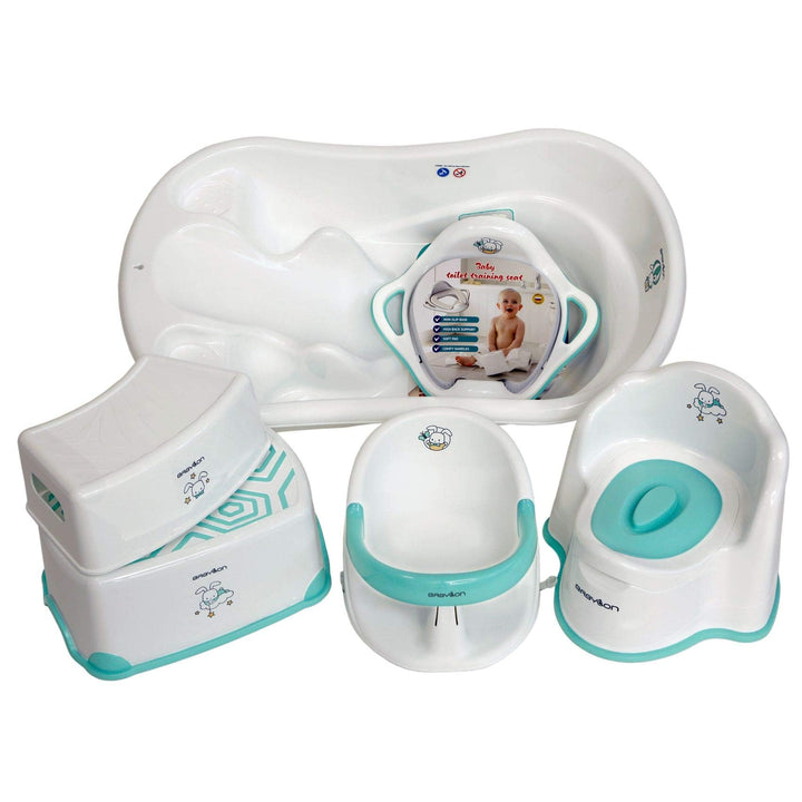 BABYLON Verschiedene Sets für Neugeborene mit Babybadewannen Baby: Badewanne mit 2 Badewannensitz +