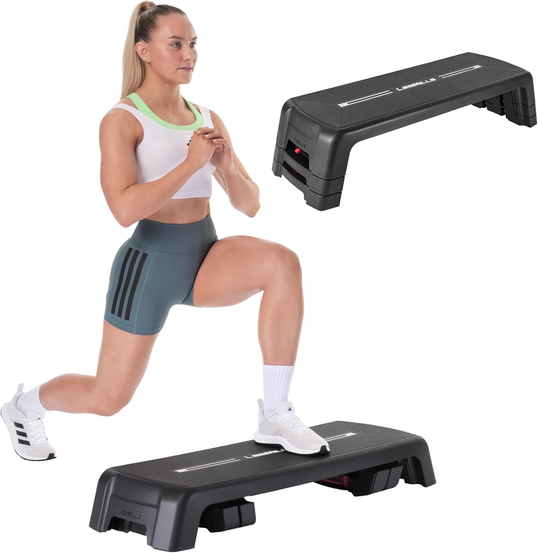 Les Mills™ SMARTSTEP™ Adjustable Dual Purpose Cardio and Strength Step Platform System with Built In