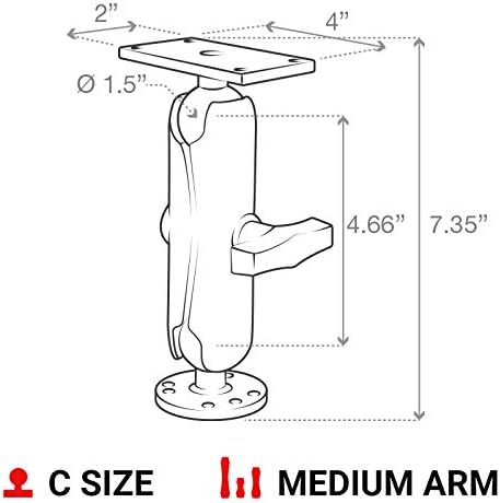 RAM Mount RAM-202-24-202U Befestigungskit