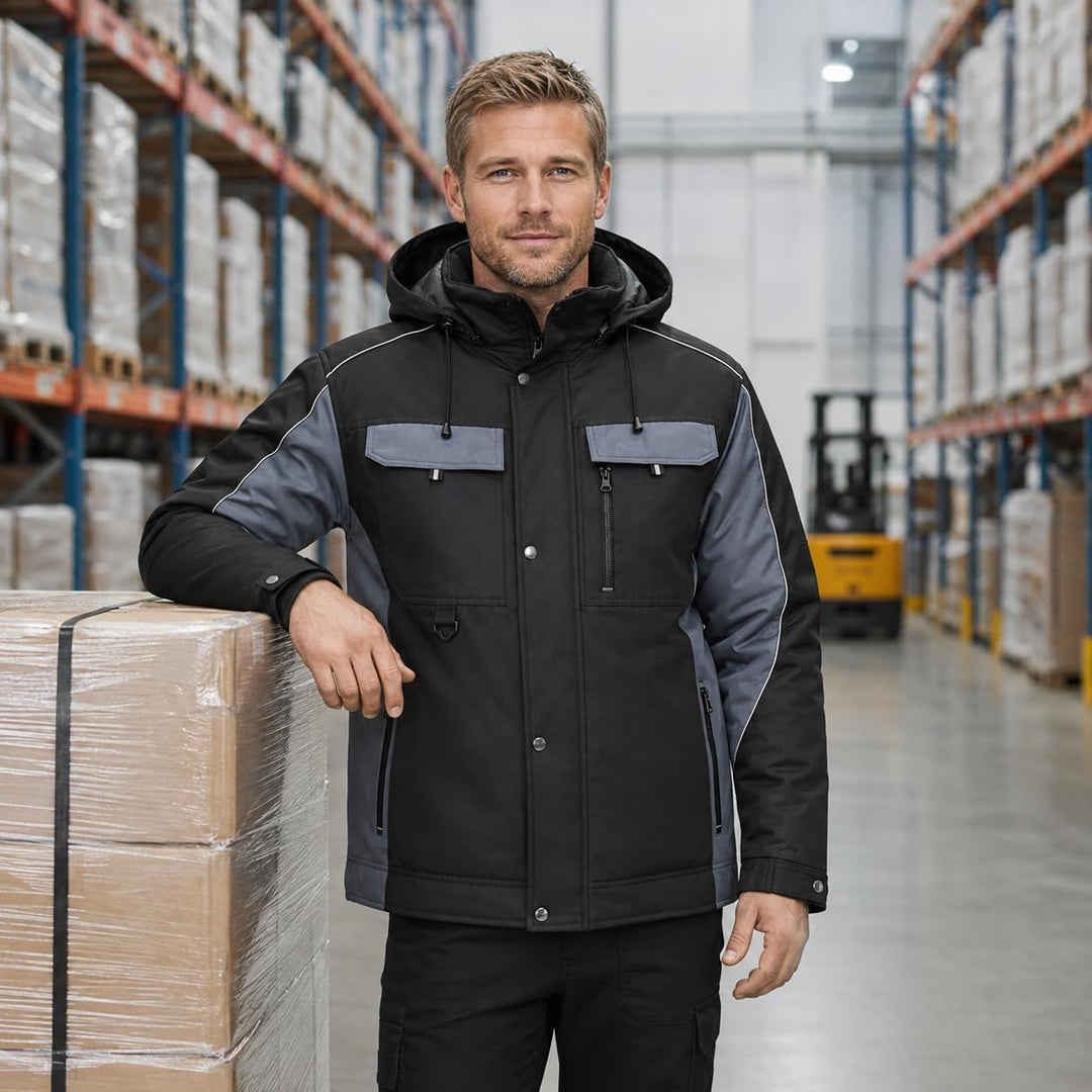BWOLF Braver Arbeitsjacke Herren Winter Herren Winter Winddichte Winterjacke Arbeitsjacke Warme mit