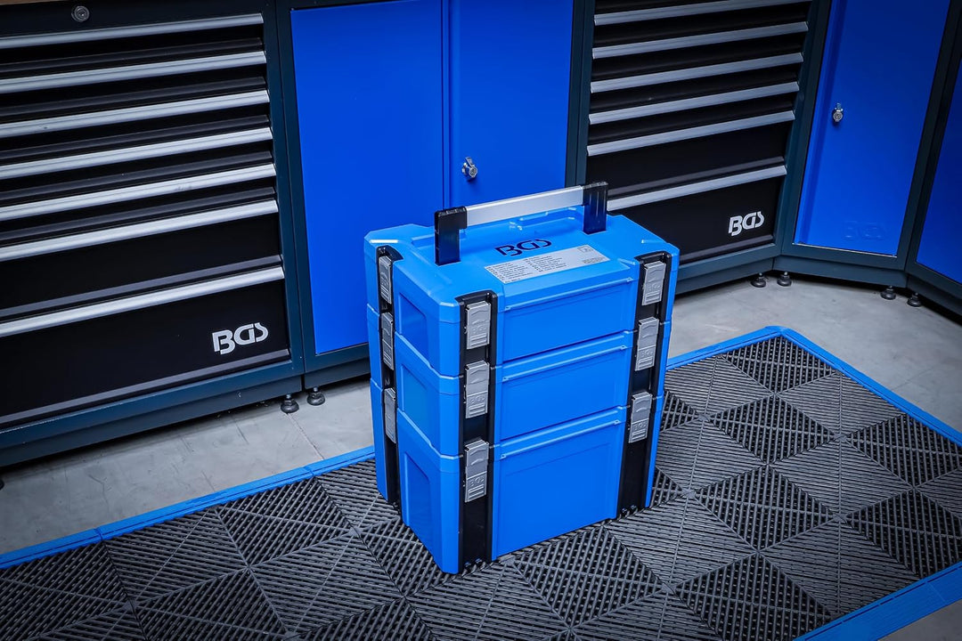 BGS 80011 | Systemkoffer Grösse M | ABS-Kunststoff | stapelbar Systemkoffer | Grösse M, Systemkoffer