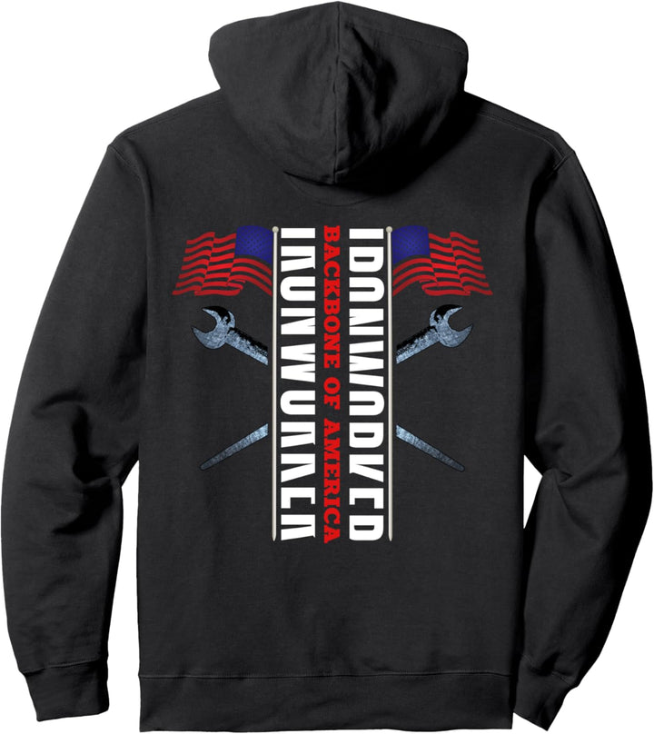 Ironworker Rodbuster Design auf der Rückseite der Kleidung Pullover Hoodie