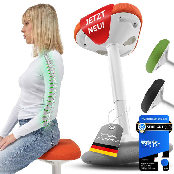 SMART-Sitzen: Bürohocker | Hocker | Sitzhocker ergonomisch für Arbeit &amp; Freizeit | Ergonomischer Hoc