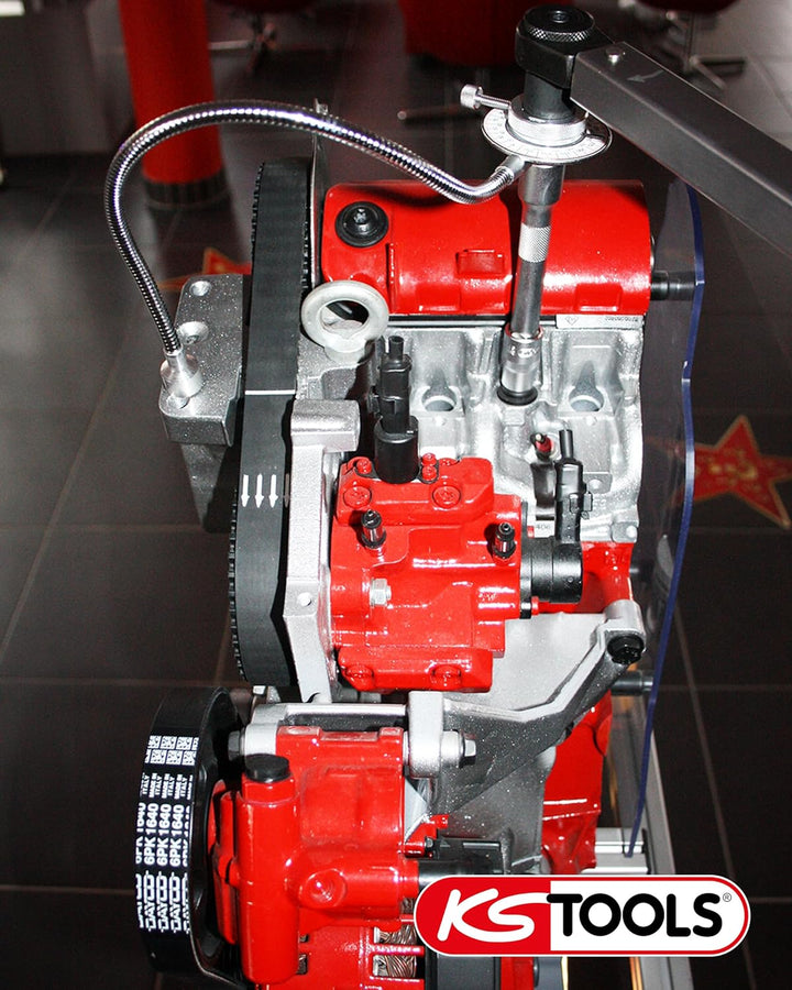 KS Tools Drehwinkelmessscheibe I Drehwinkelmesser 1/2 Zoll 516.1195 I Mit flexiblem Magnetarm I Wink
