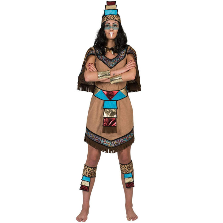 Funny Fashion Costume azteco Maya Donna 40-42, 40-42