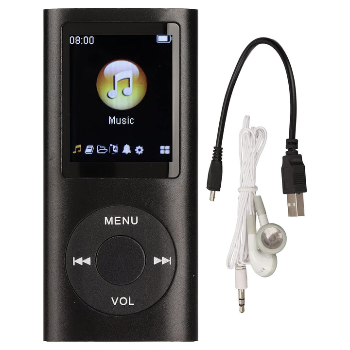 MP3-Player, Musik-Player mit 1,8-Zoll-LCD-Bildschirm, USB-Anschluss, Schlanker, Klassischer Digitale