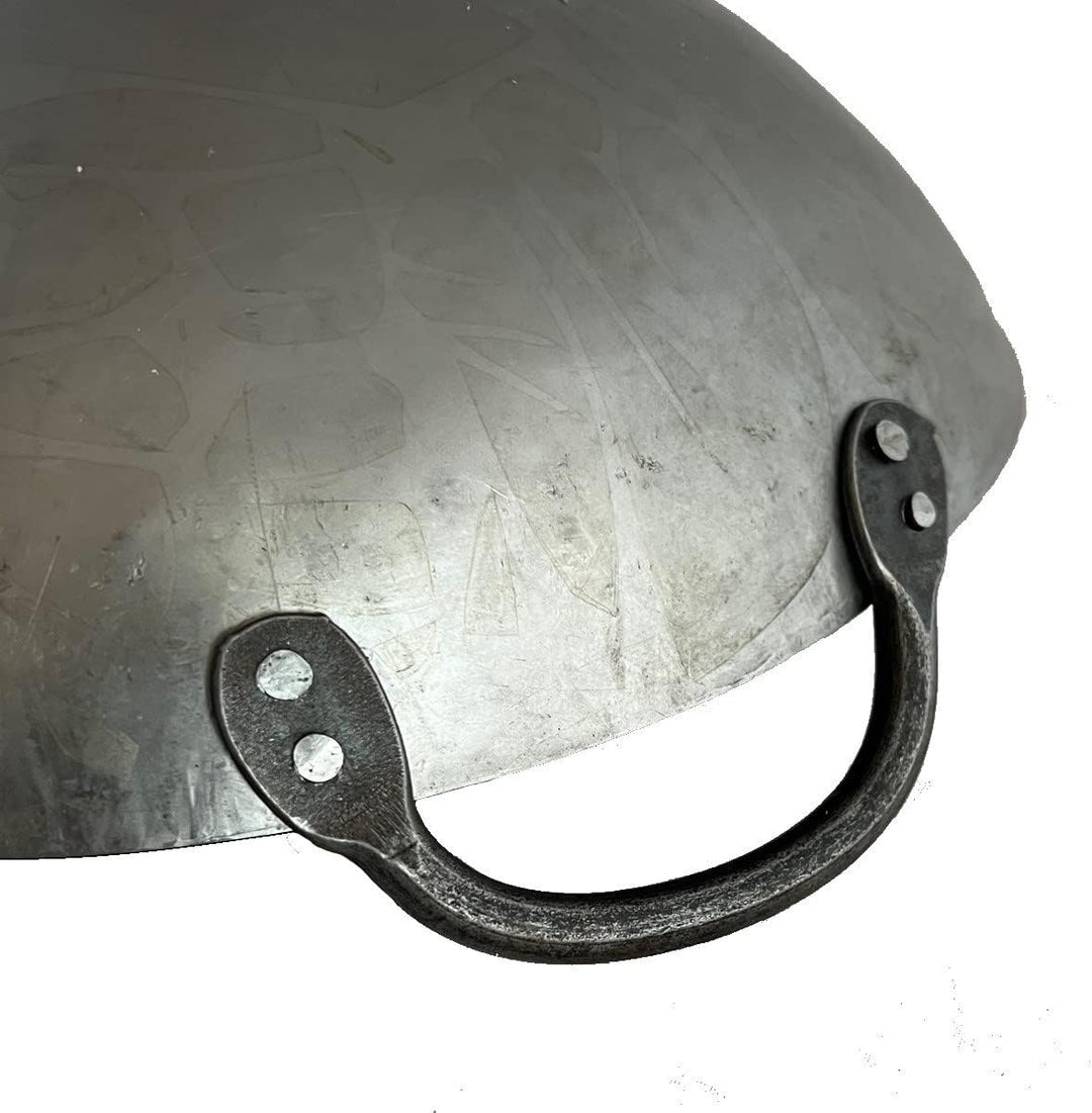 Wok 30 cm Ø mit 2 Griffen und rundem Boden für Gas Herd Induktionsmulde Grill Gastronomie Wokpfanne