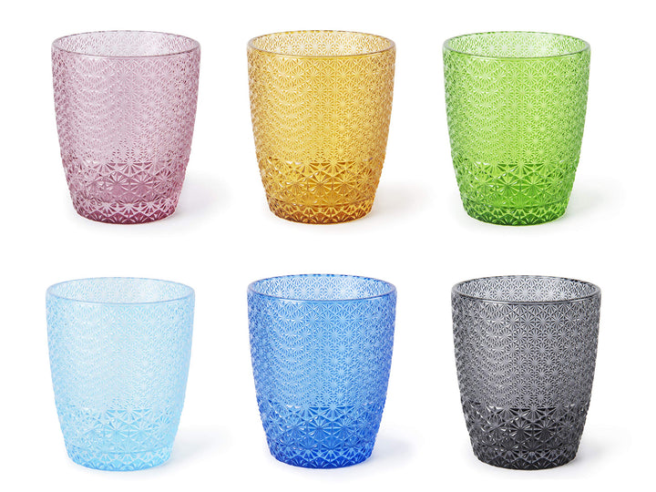 Excelsa Ice Set 6 Gläser Wasser, Glas, mehrfarbig