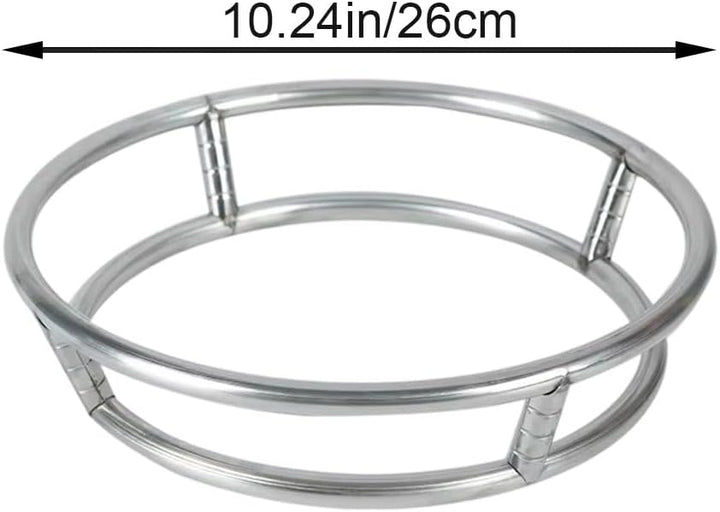Edelstahl Wok Rack Wok Stehen Runde Regal Kochgeschirr Ring Für Topf Gas Herd Braten Pan