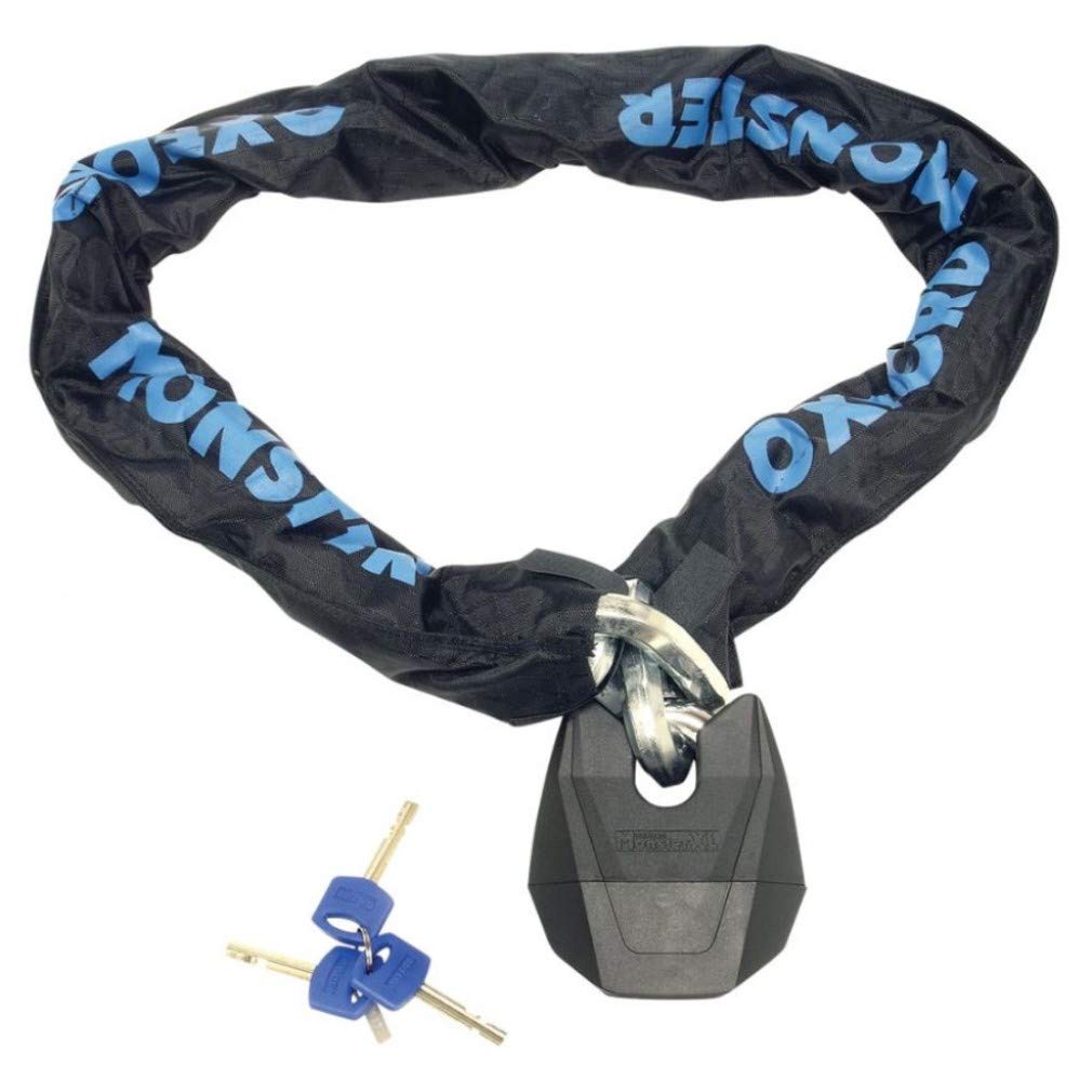 Oxford OF20 Monster XL 1.5M Kette und Vorhängeschloss, Schwarz 1.5m Ketten, Schlösser und Alarme, 1.