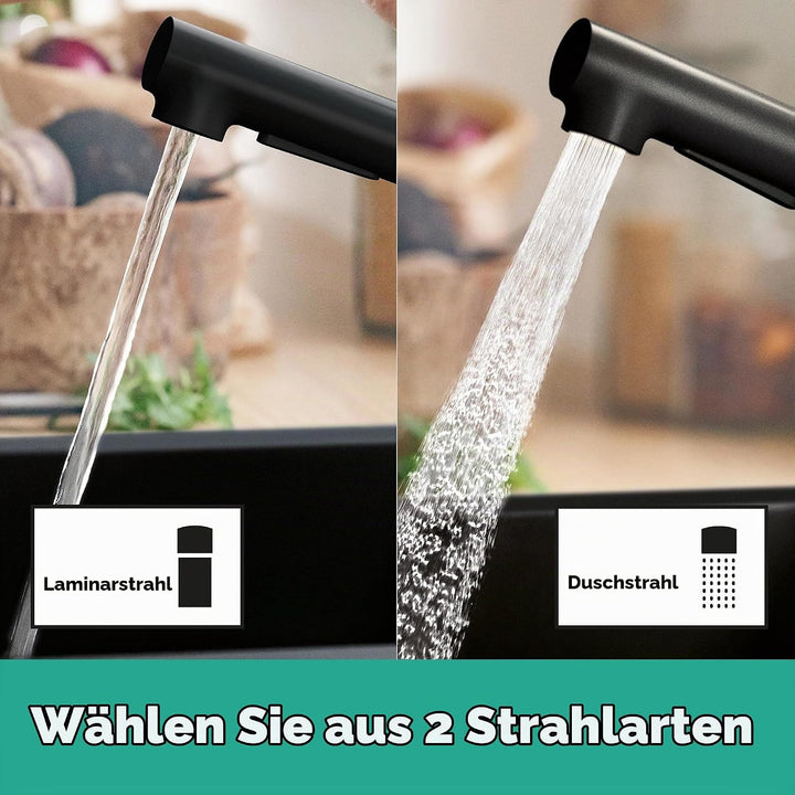 hansgrohe Küchenarmatur Zesis M33, Wasserhahn Küche mit Auslauf Höhe 150 mm, 150° drehbar, ausziehba