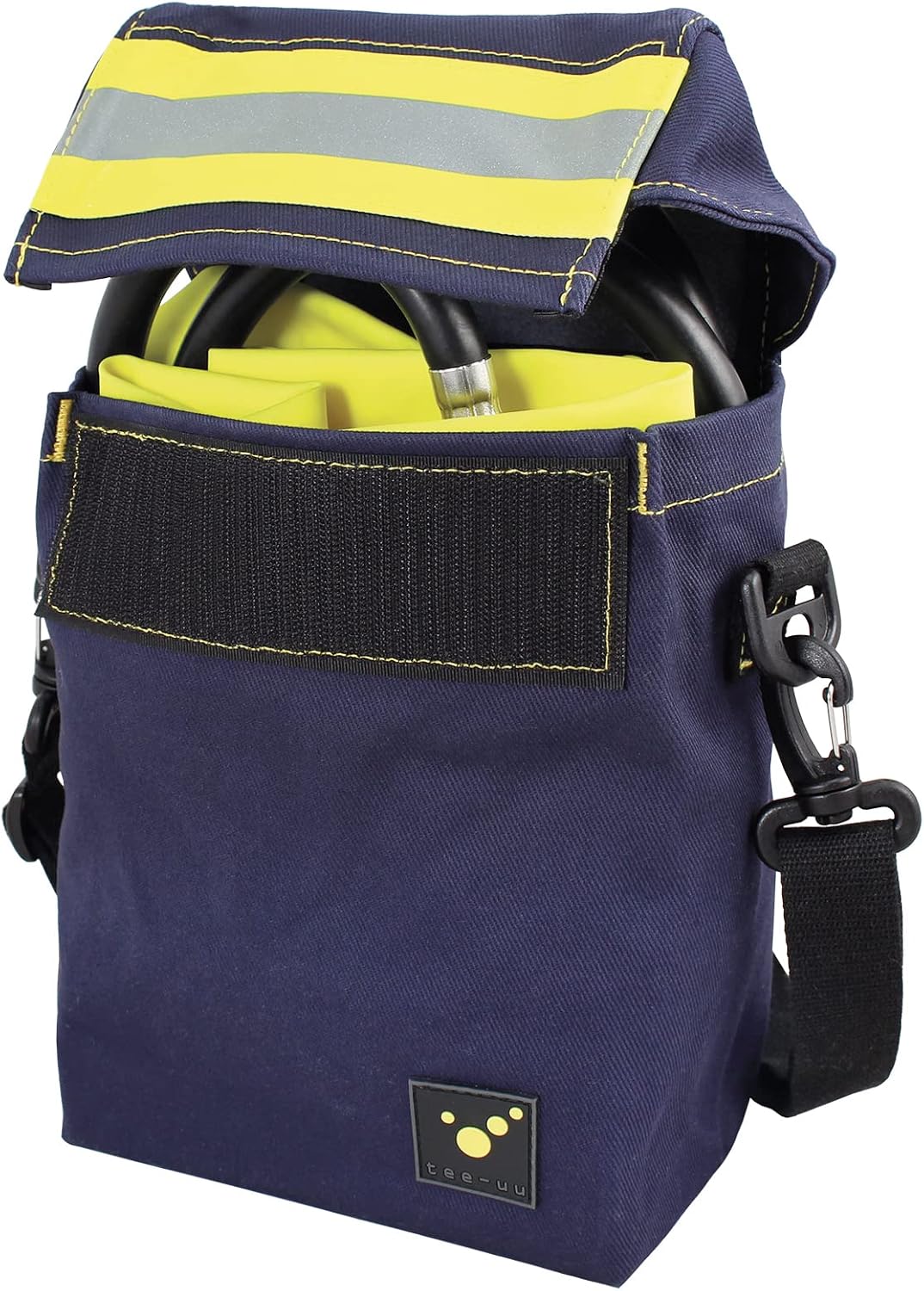 tee-uu MASK Grossraum-Holster blau | für Brandfluchthaube | Variable Bestückung | enormer Stauraum |