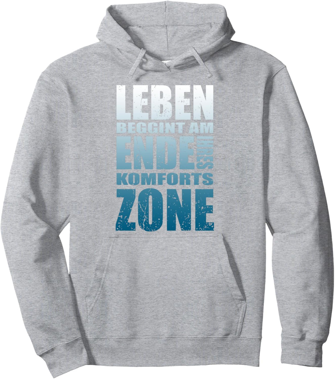 Motivation Entrepreneur Mindset Spruch Komfort Zone Pullover Hoodie