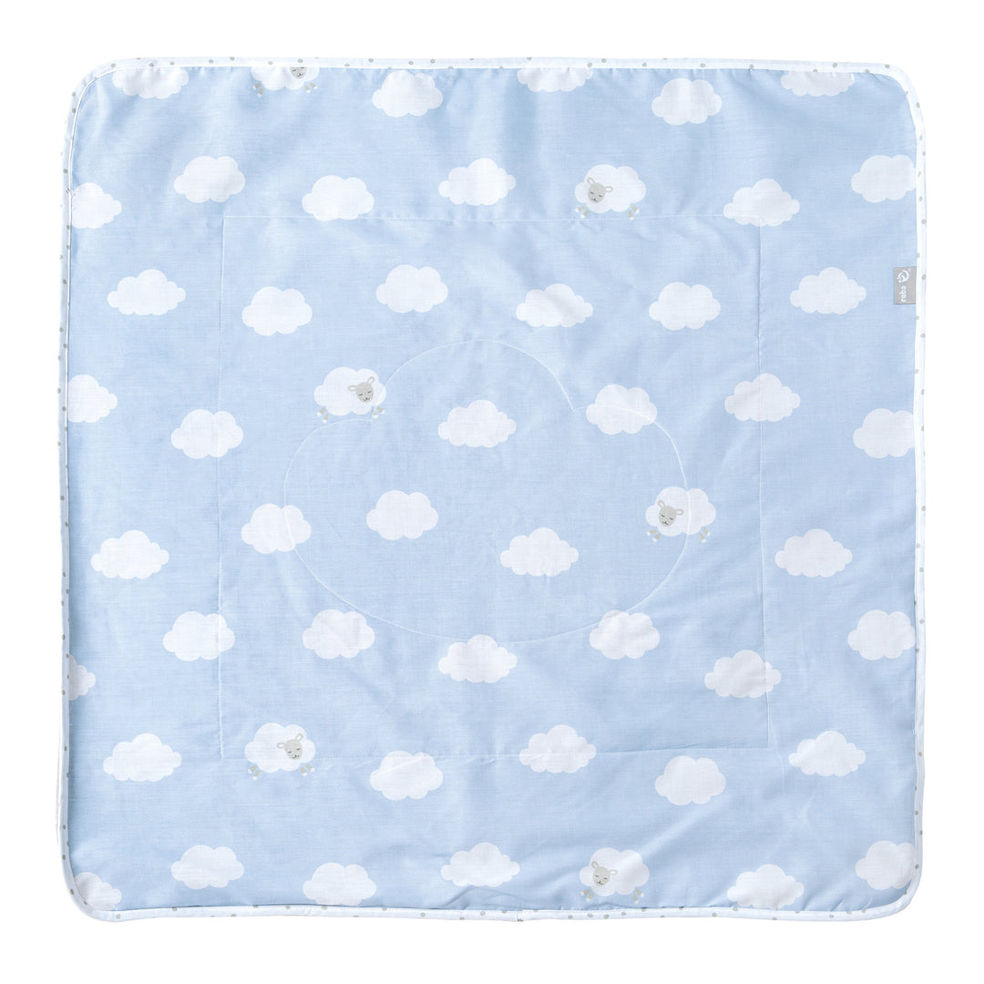 roba Babydecke Kleine Wolke aus Baumwolle - 80 x 80 cm - Kuscheldecke zum Schlafen, Krabbeln &amp; Spiel