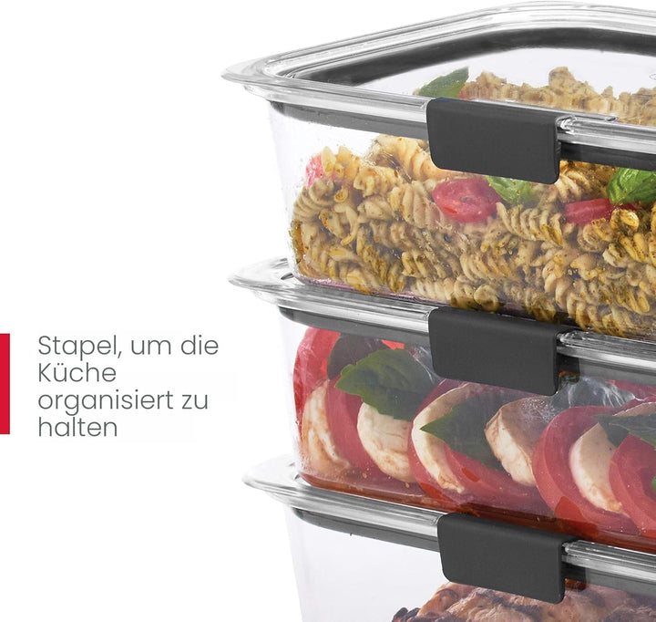 Rubbermaid Commercial Products 2108389 Brillanz Rubbermaid Brilliance Frischhaltedosen | 44 Stück Ku