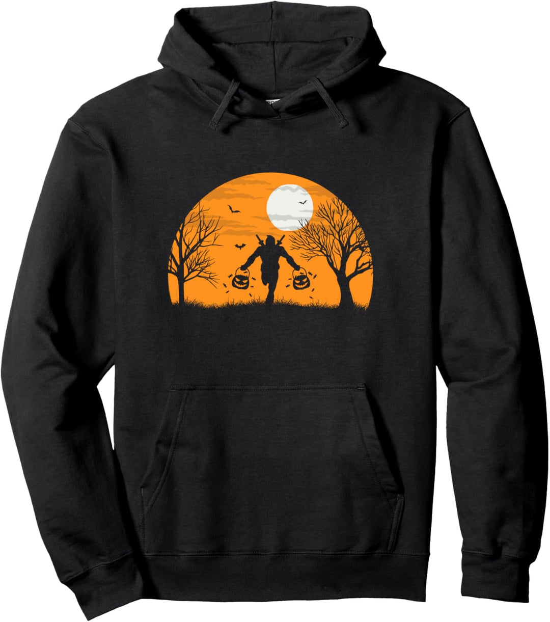 Marvel Deadpool Trick-or-Treat Silhouette Halloween Pullover Hoodie