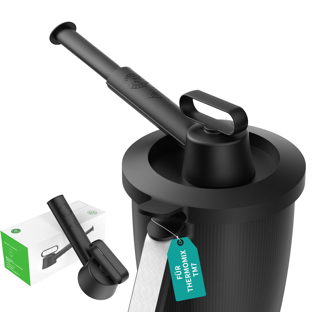 KULACO Dampfumleiter für Thermomix TM7, Dampfumlenk Aufsatz &amp; Dampfableiter Dampfumleiter Tm7 Schwar