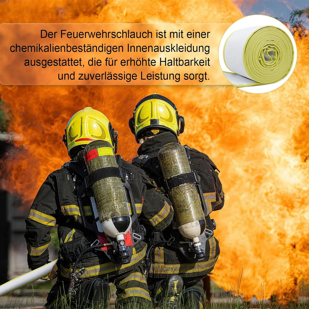 ZYfire Feuerwehrschlauch 102mm(4 Zoll) x 10m Schlauch mit A-Storz Kupplung 10m 4" | A-102mm, 10m 4"