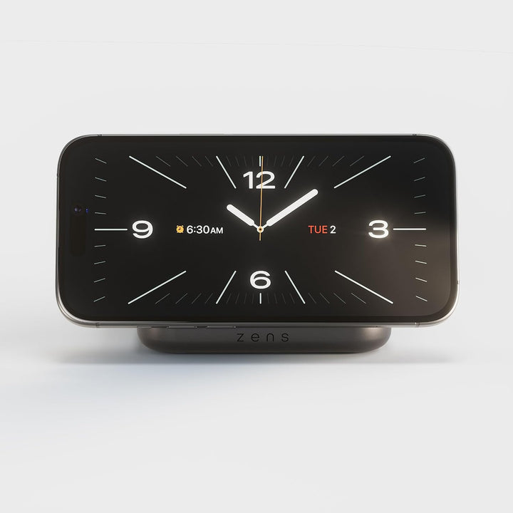 Zens 15W Magnetic Nightstand Wireless Charger (2026), Schwarz, Schwarz