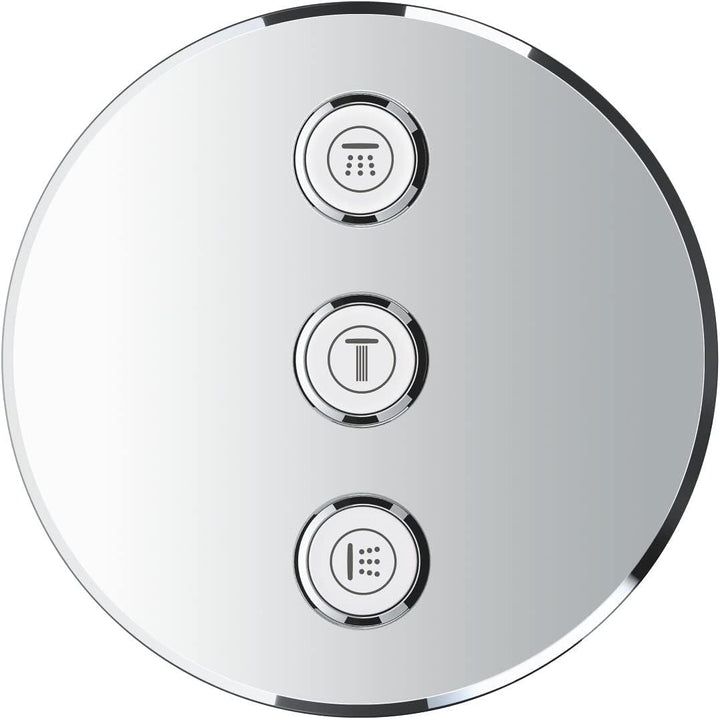 GROHE Grohtherm SmartControl | Brause- &amp; Duschsystem - Thermostaterweiterung mit 3-fach Unterputzven