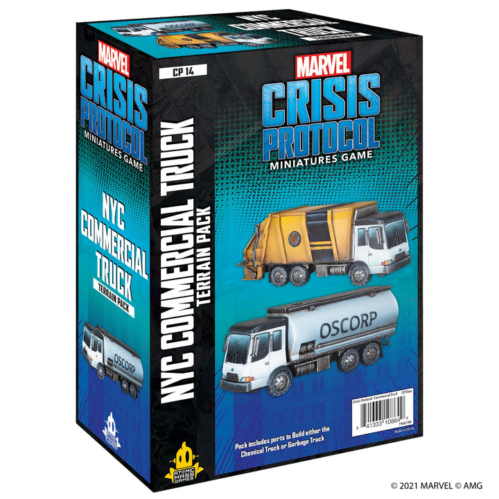 Atomic Mass Games , Marvel Crisis Protocol: NYC Commercial Truck Terrain Pack, Miniatures Game, Ages