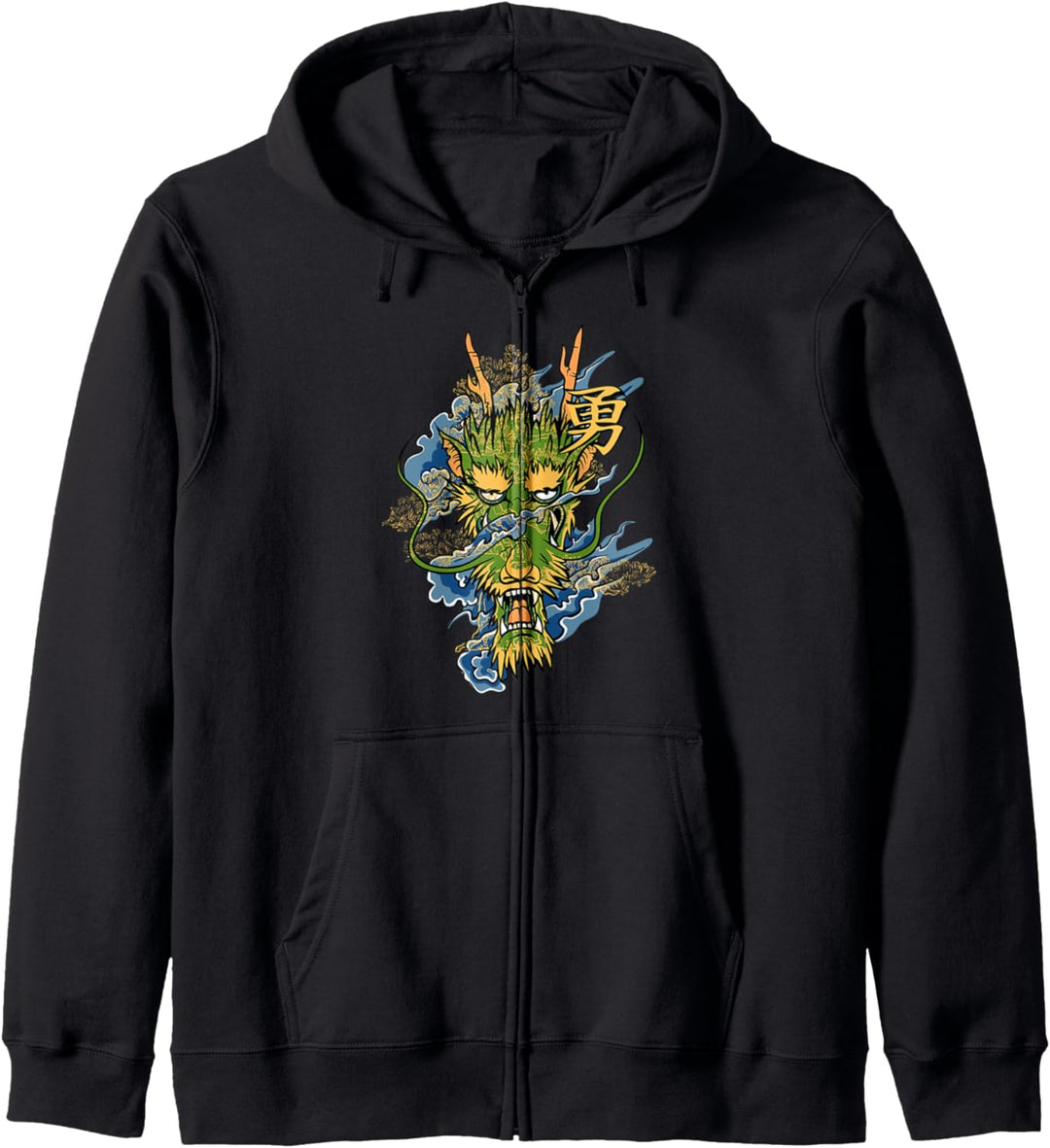 Dragon Streetwear Ästhetischer Retro-Drache Kapuzenjacke