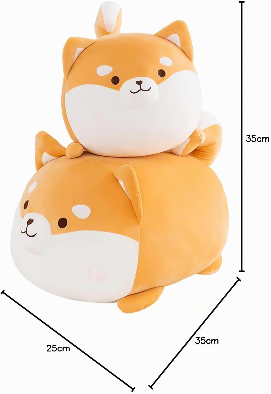 Aiuidun Shiba Inu Plüschtier Süsser Corgi Stofftier Hund Plüschkissen,Shiba Inu Kuscheltier Umarmung