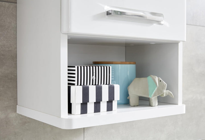trendteam smart living - Hängeschrank Wandschrank - Badezimmer - Monte - Aufbaumass (BxHxT) 37 x 76